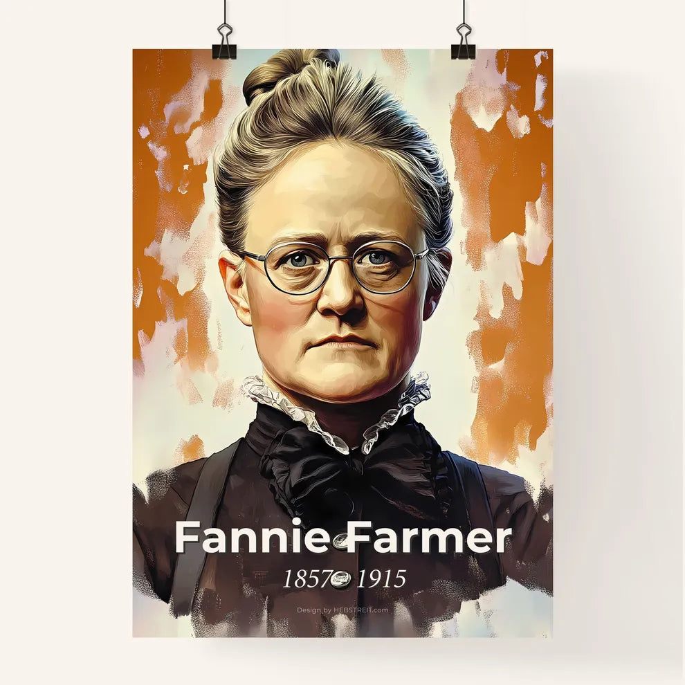 Portrait of Fannie Farmer Poster