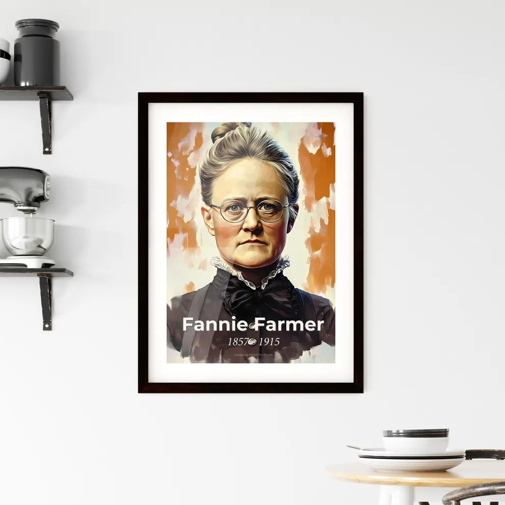 Portrait of Fannie Farmer Framed Print