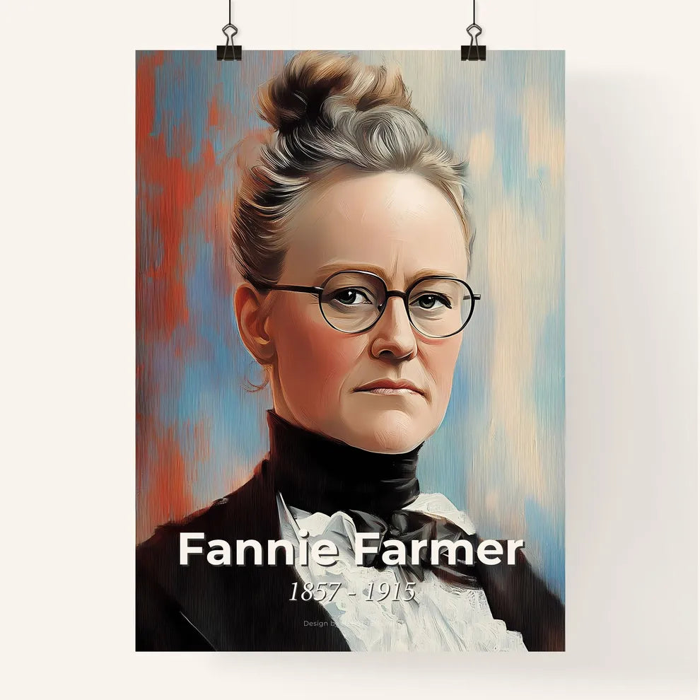 Portrait of Fannie Farmer Poster