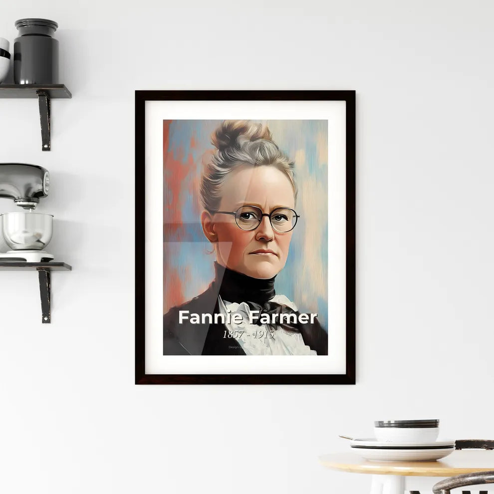 Portrait of Fannie Farmer Framed Print