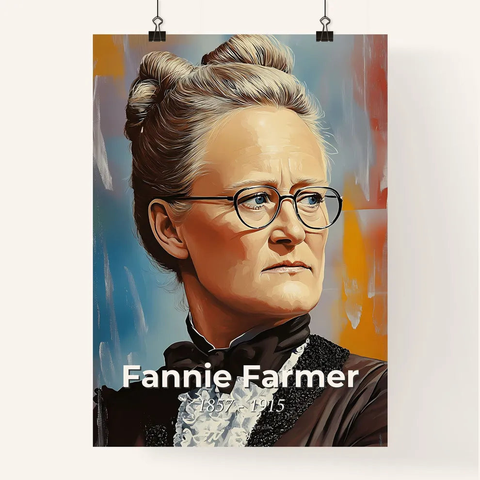 Portrait of Fannie Farmer Poster