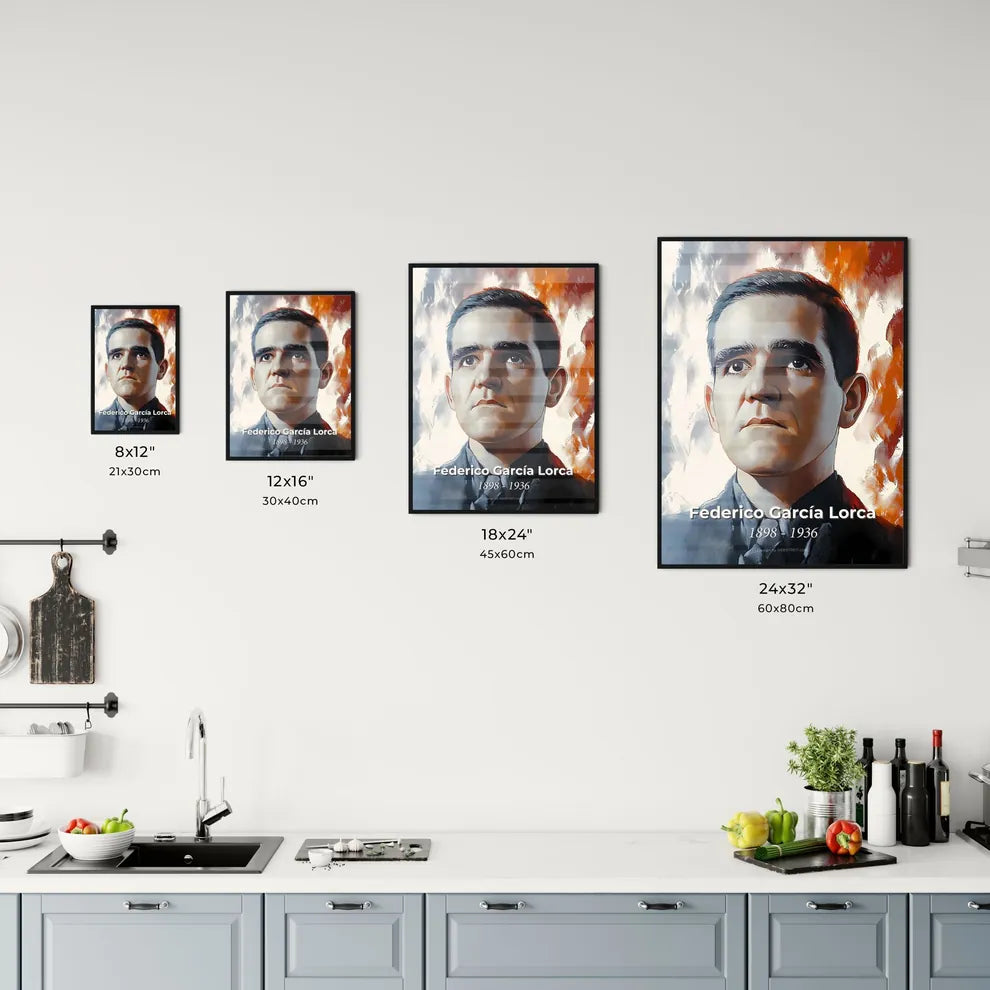 Portrait of Federico García Lorca Size Chart