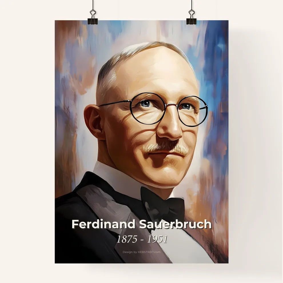 Portrait of Ferdinand Sauerbruch Poster