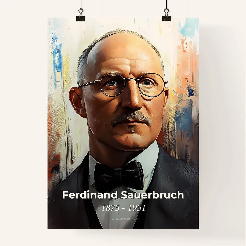 Portrait of Ferdinand Sauerbruch Poster