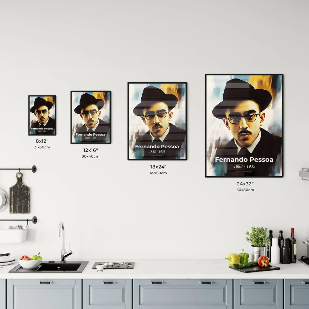 Portrait of Fernando Pessoa Size Chart