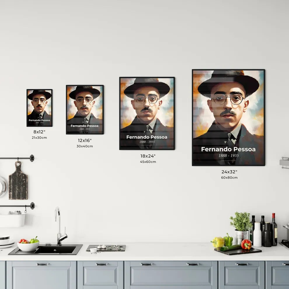 Portrait of Fernando Pessoa Size Chart
