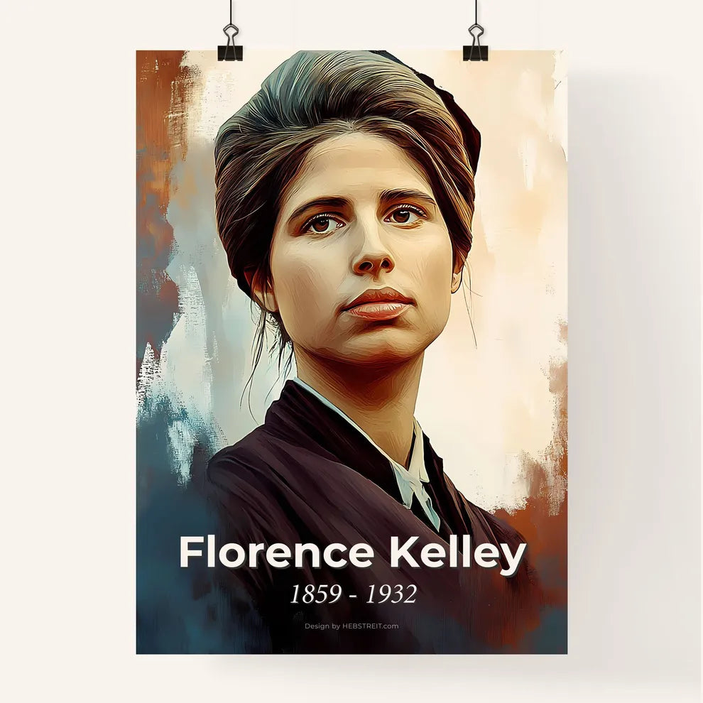 Portrait of Florence Kelley Poster