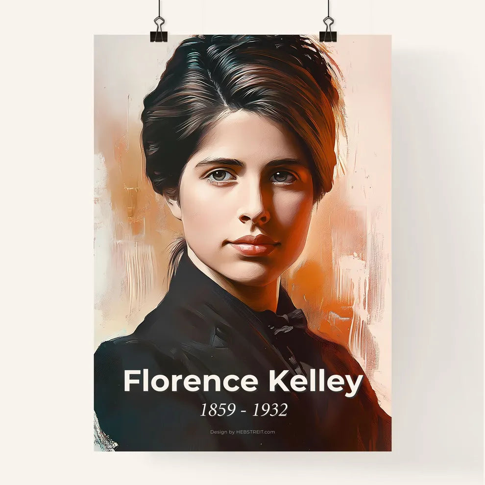 Portrait of Florence Kelley Poster