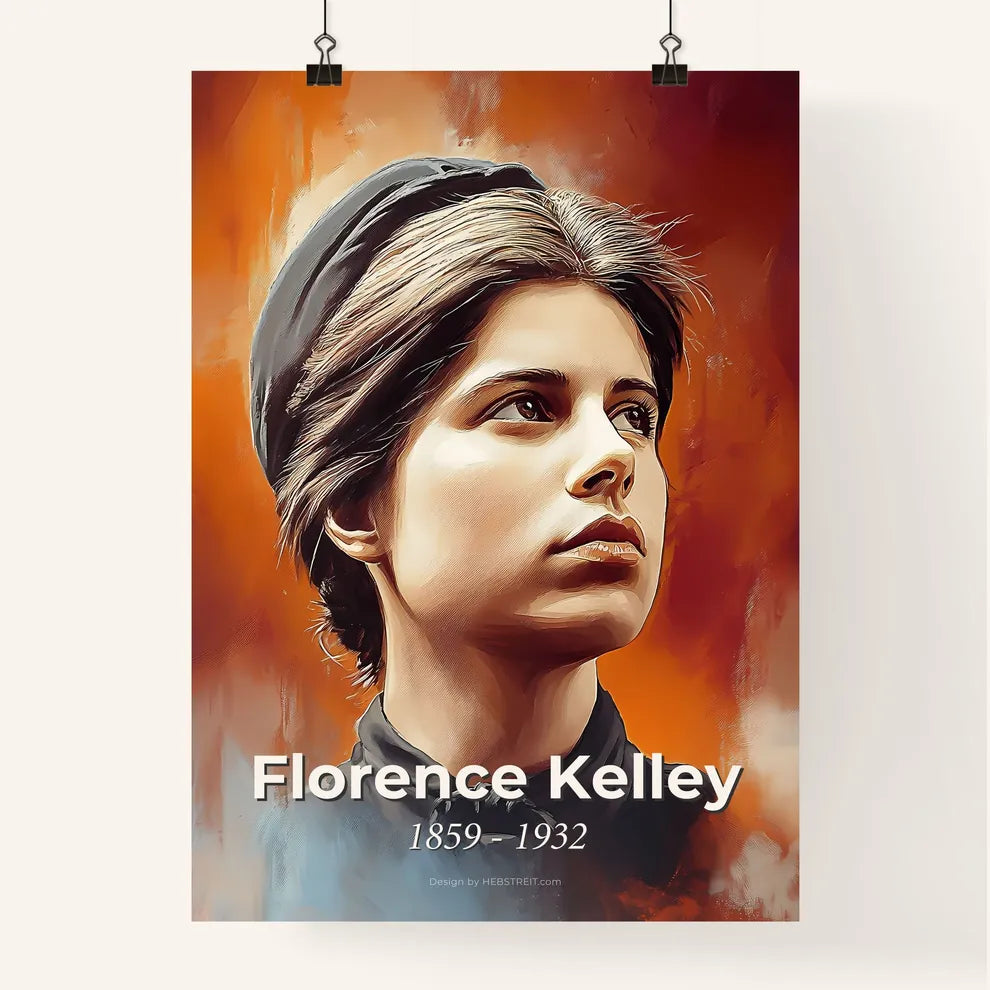 Portrait of Florence Kelley Poster