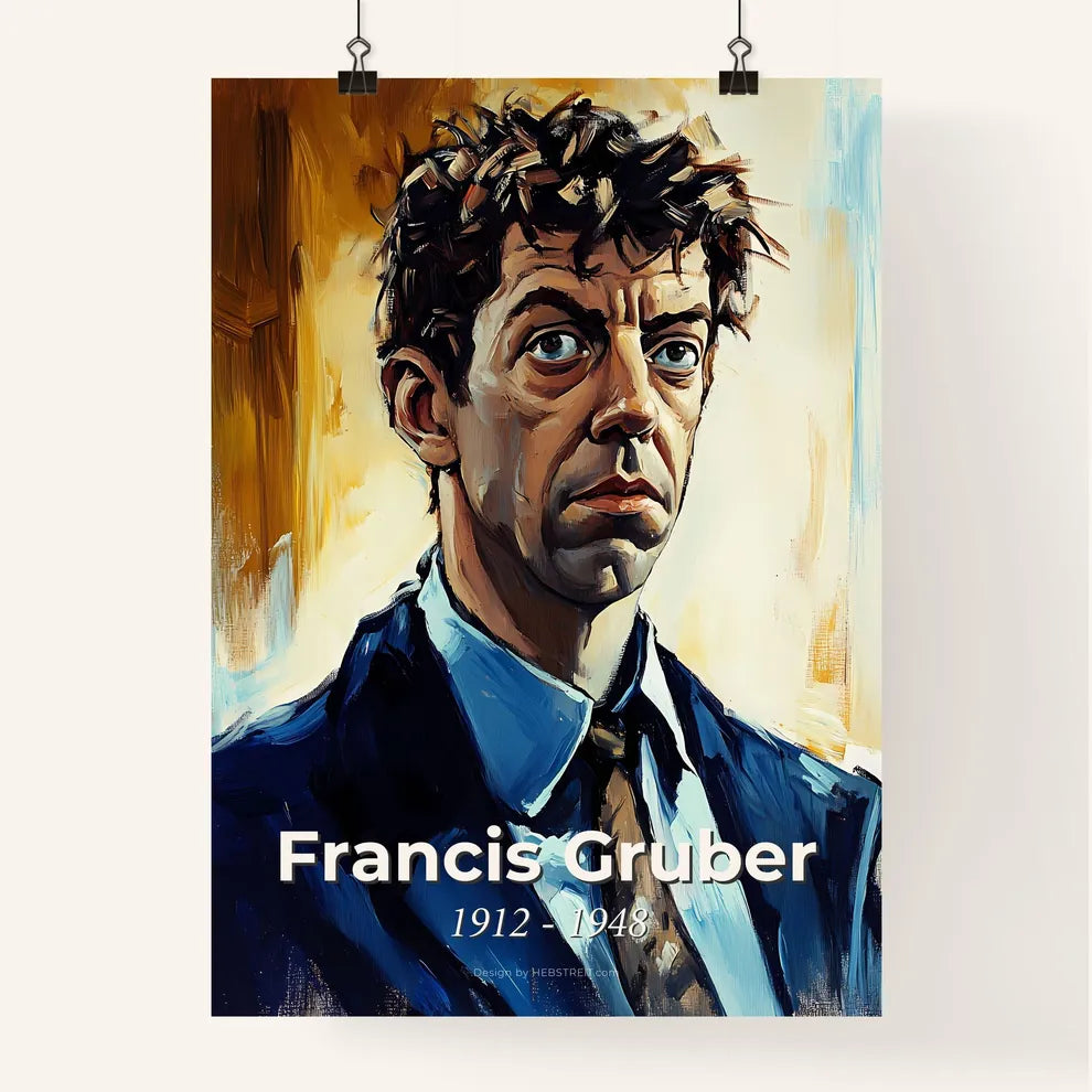 Portrait of Francis Gruber Poster