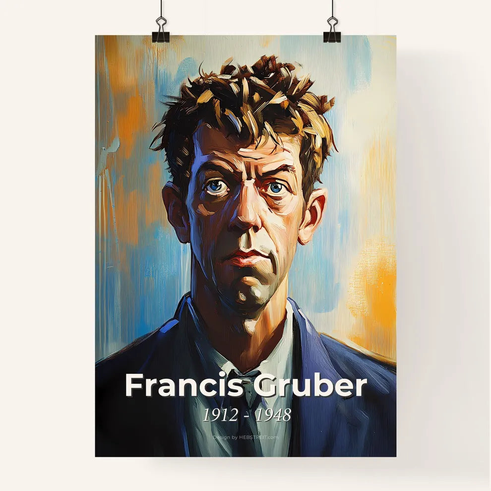 Portrait of Francis Gruber Poster