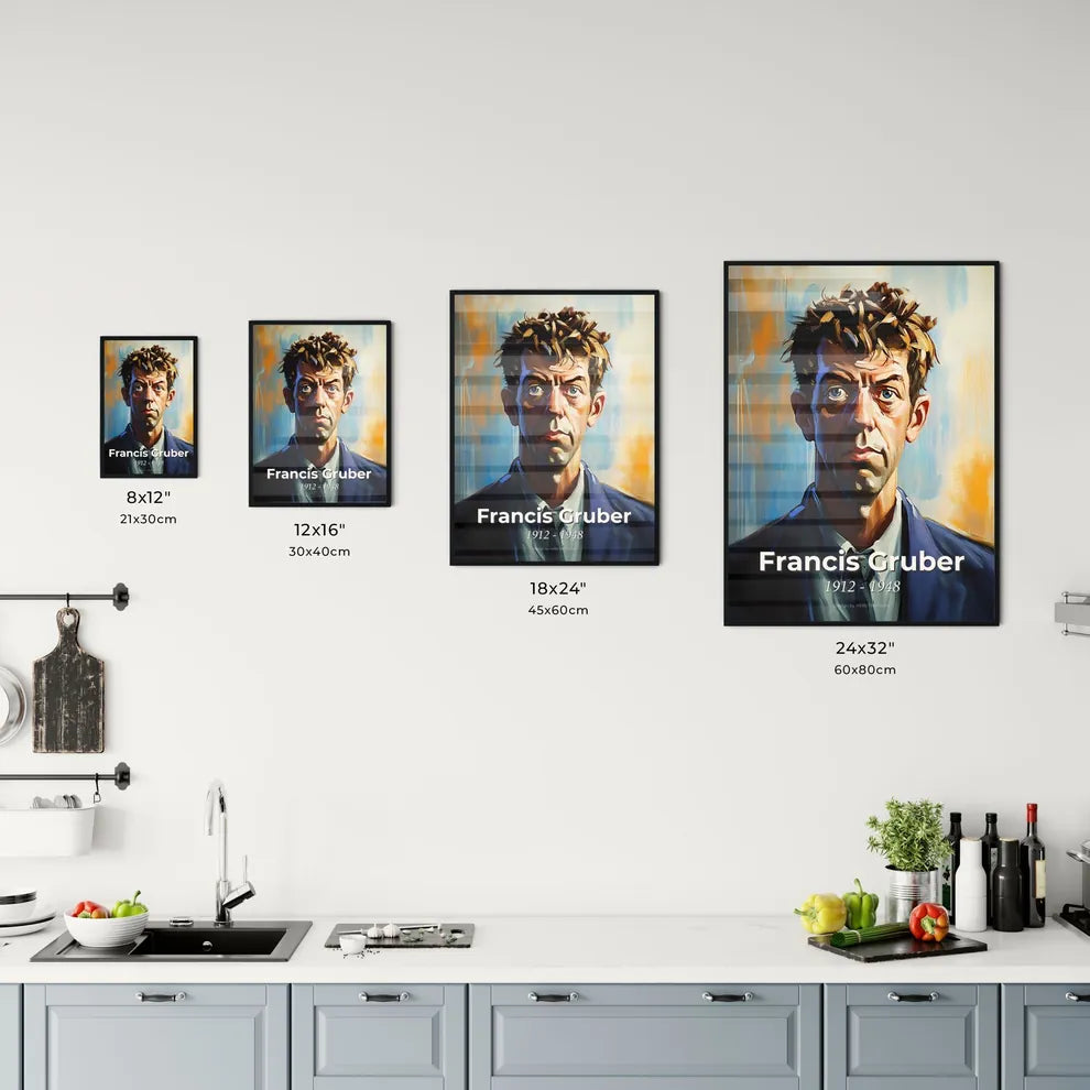 Portrait of Francis Gruber Size Chart