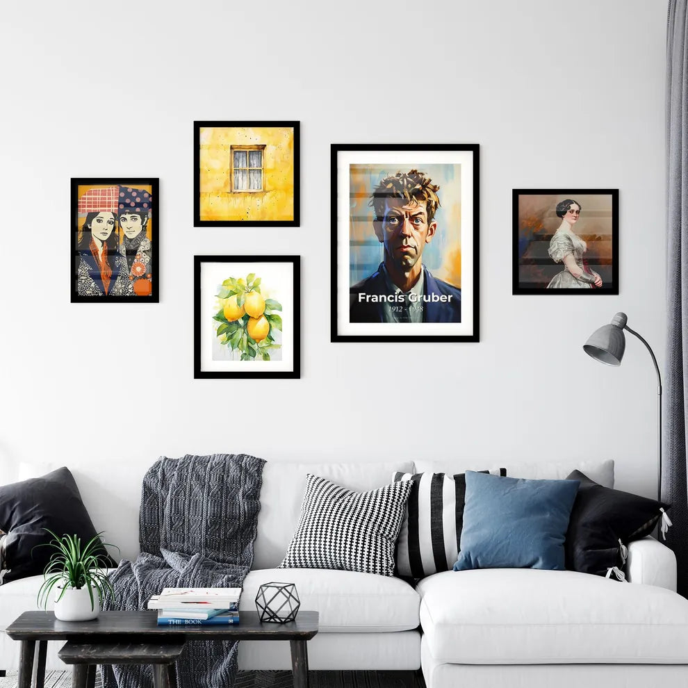 Portrait of Francis Gruber Wall Art