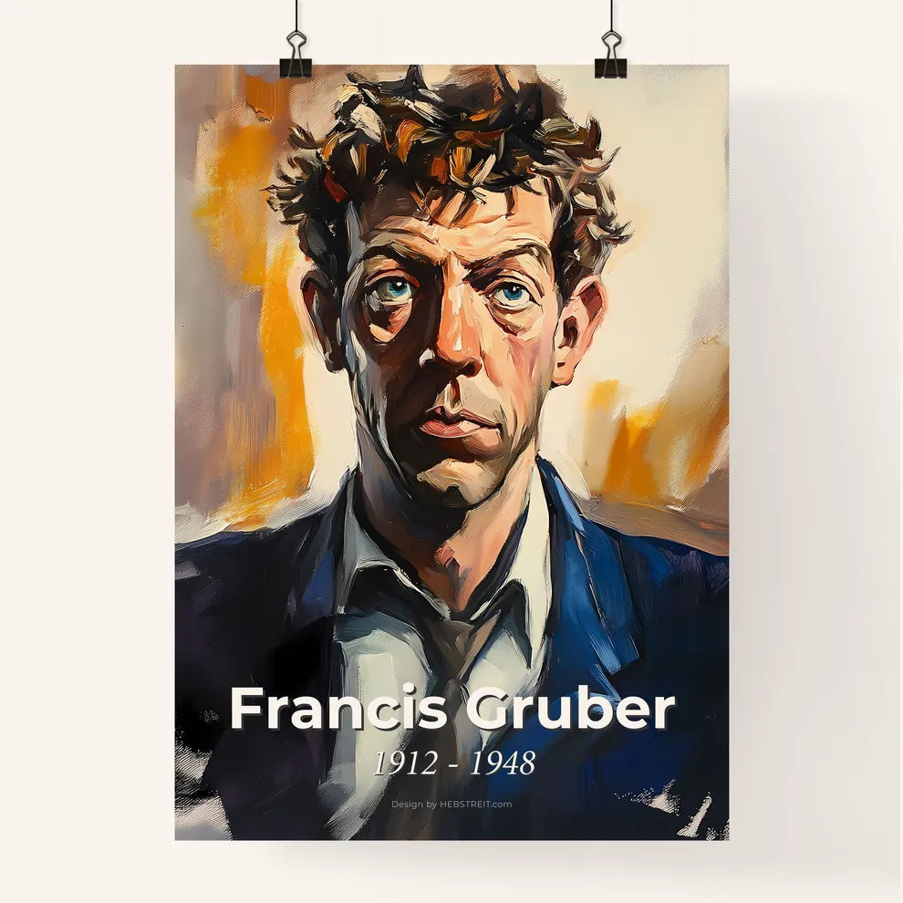 Portrait of Francis Gruber Poster