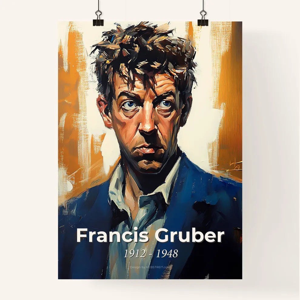 Portrait of Francis Gruber Poster