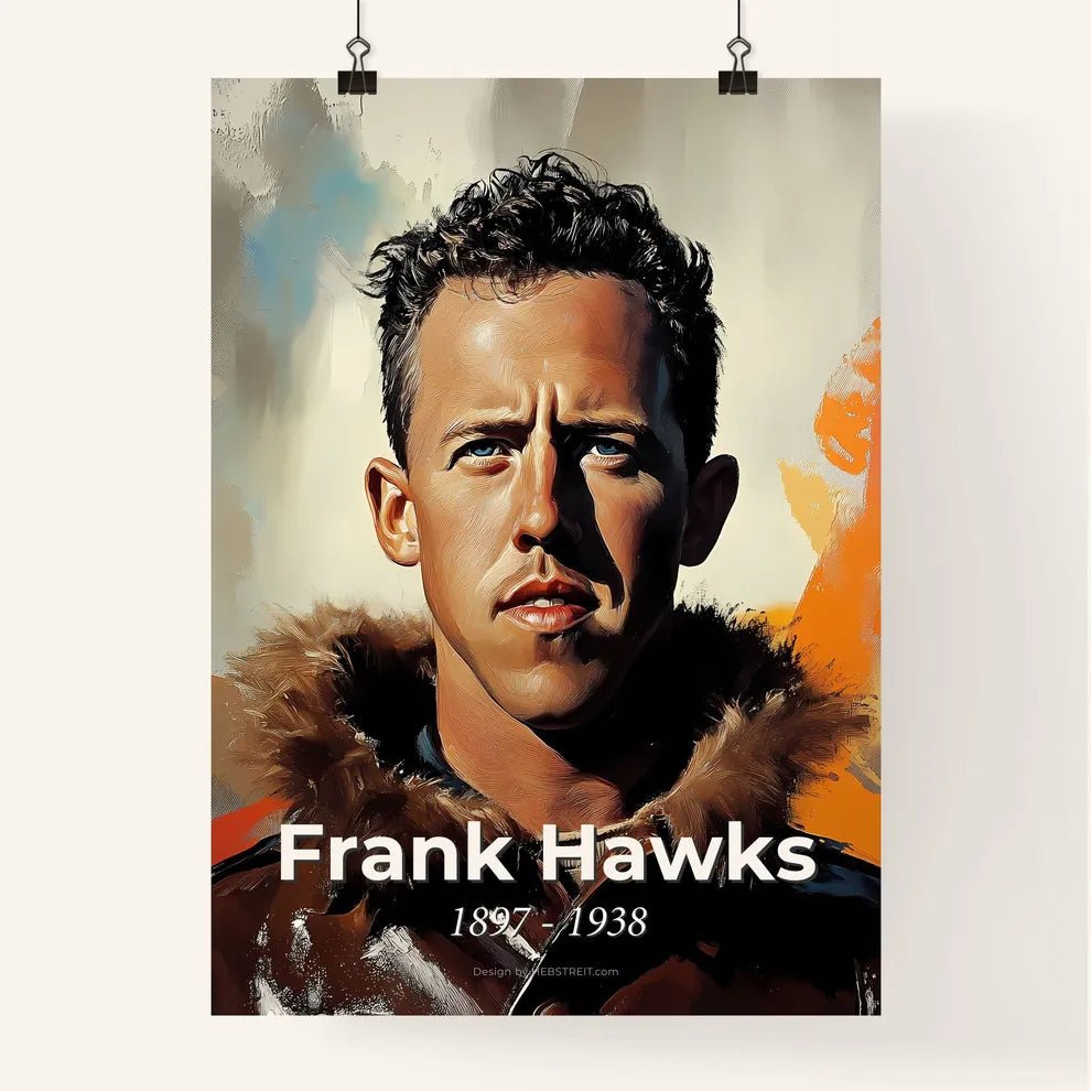 Portrait of Frank Hawks Poster