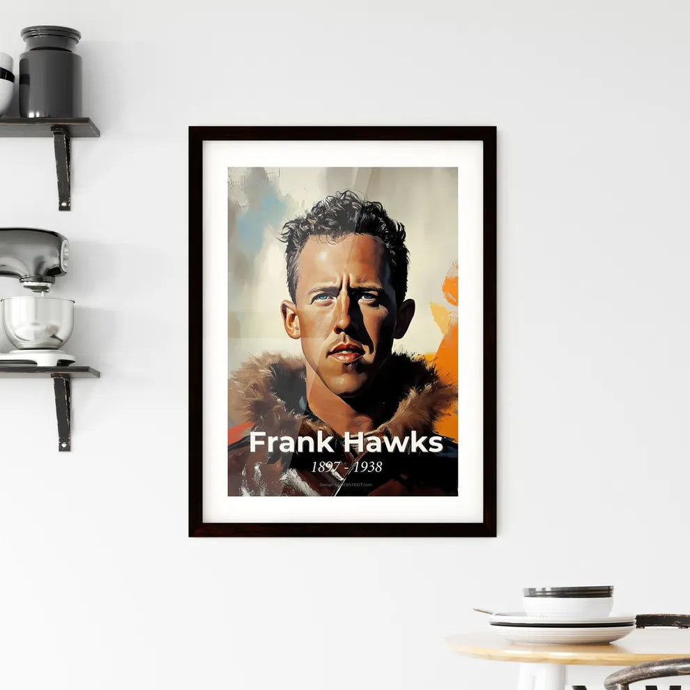 Portrait of Frank Hawks Framed Print