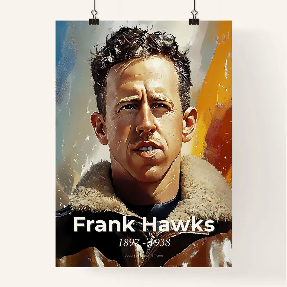 Portrait of Frank Hawks Poster