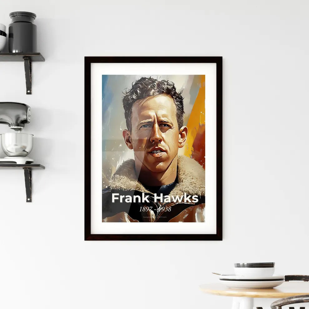 Portrait of Frank Hawks Framed Print