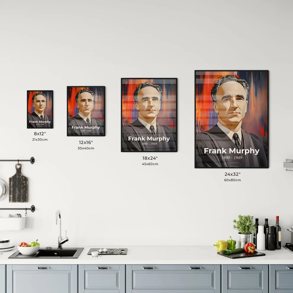 Portrait of Frank Murphy Size Chart