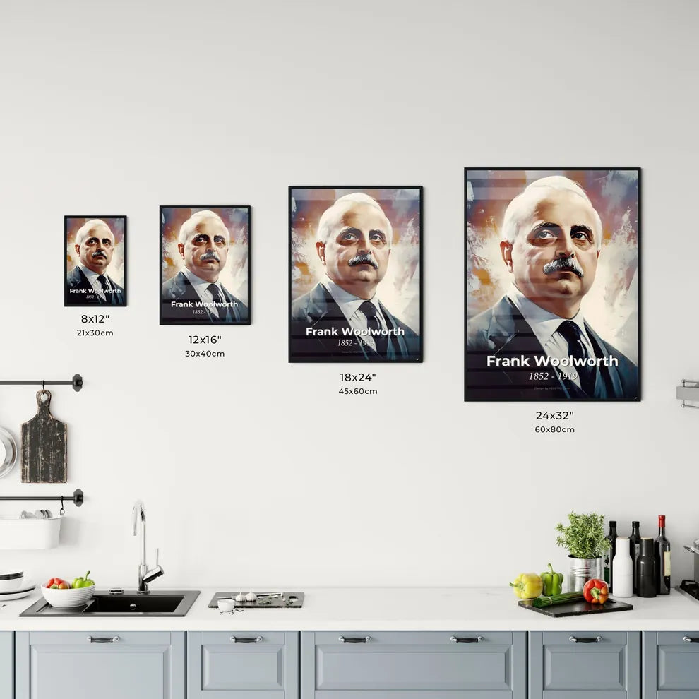 Portrait of Frank Woolworth Size Chart