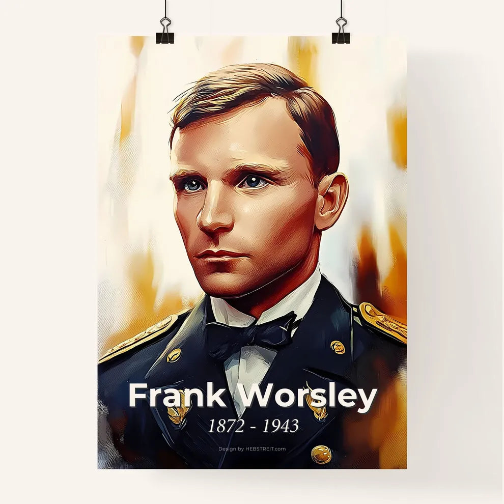 Portrait of Frank Worsley Poster