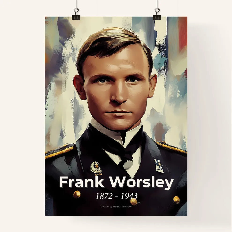 Portrait of Frank Worsley Poster