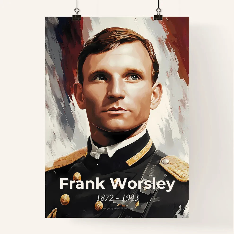 Portrait of Frank Worsley Poster