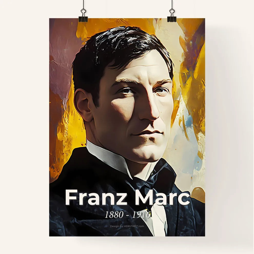 Portrait of Franz Marc Poster