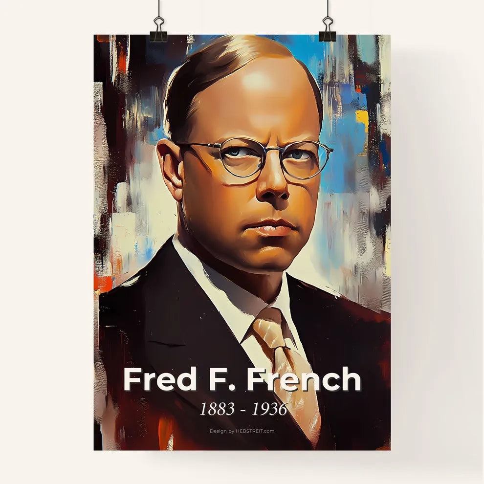 Portrait of Fred F. French Poster