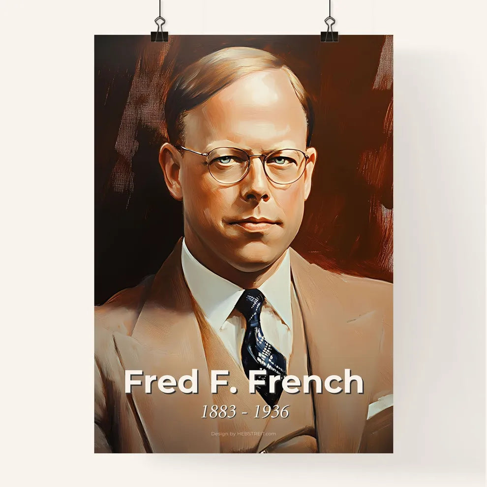 Portrait of Fred F. French Poster