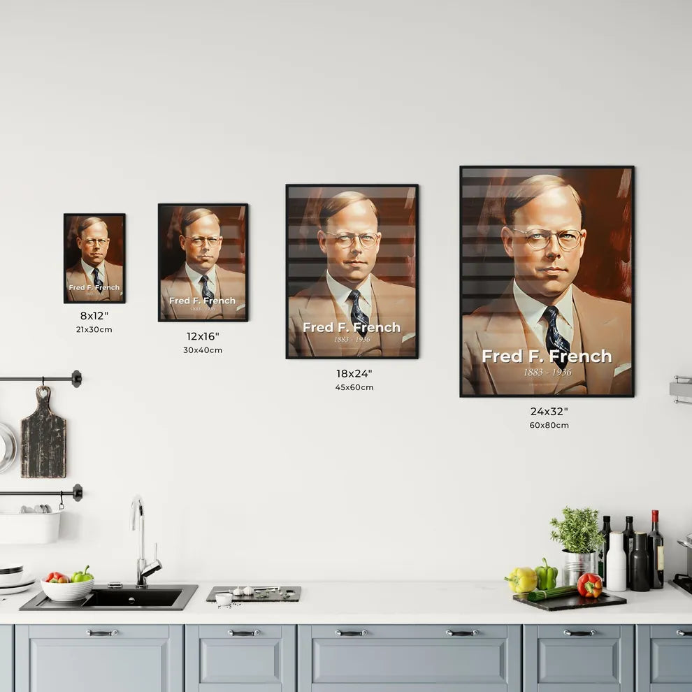 Portrait of Fred F. French Size Chart