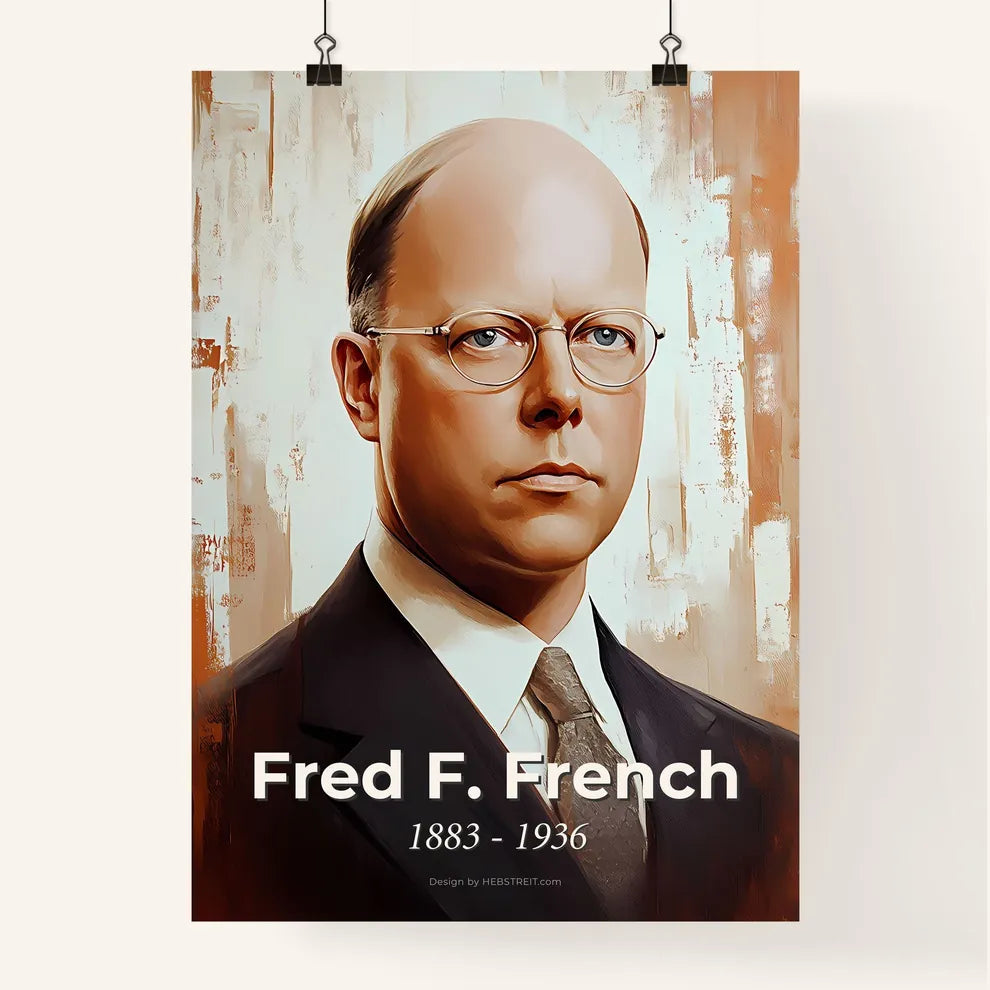 Portrait of Fred F. French Poster