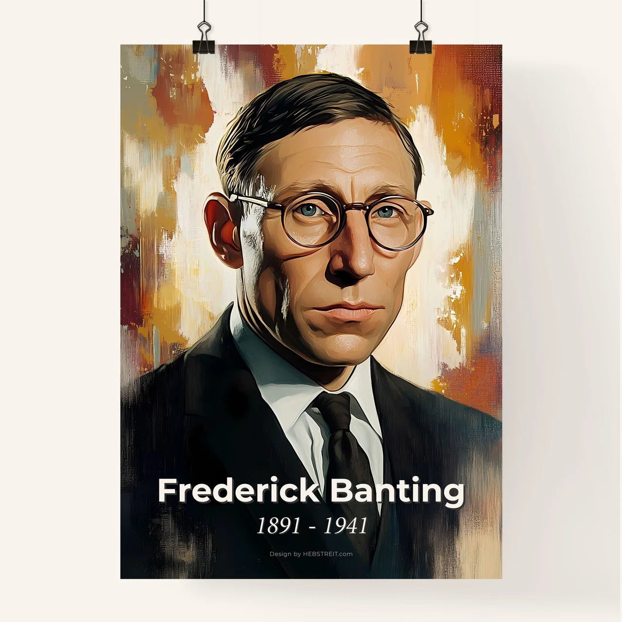 Portrait of Frederick Banting Poster