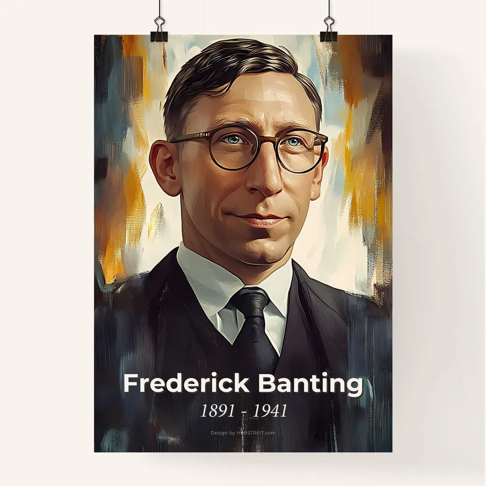 Portrait of Frederick Banting Poster