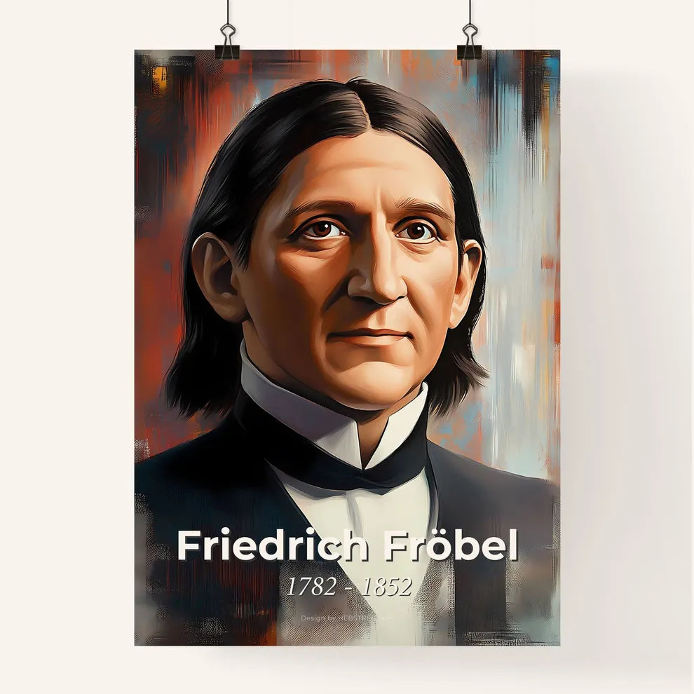 Portrait of Friedrich Fröbel Poster