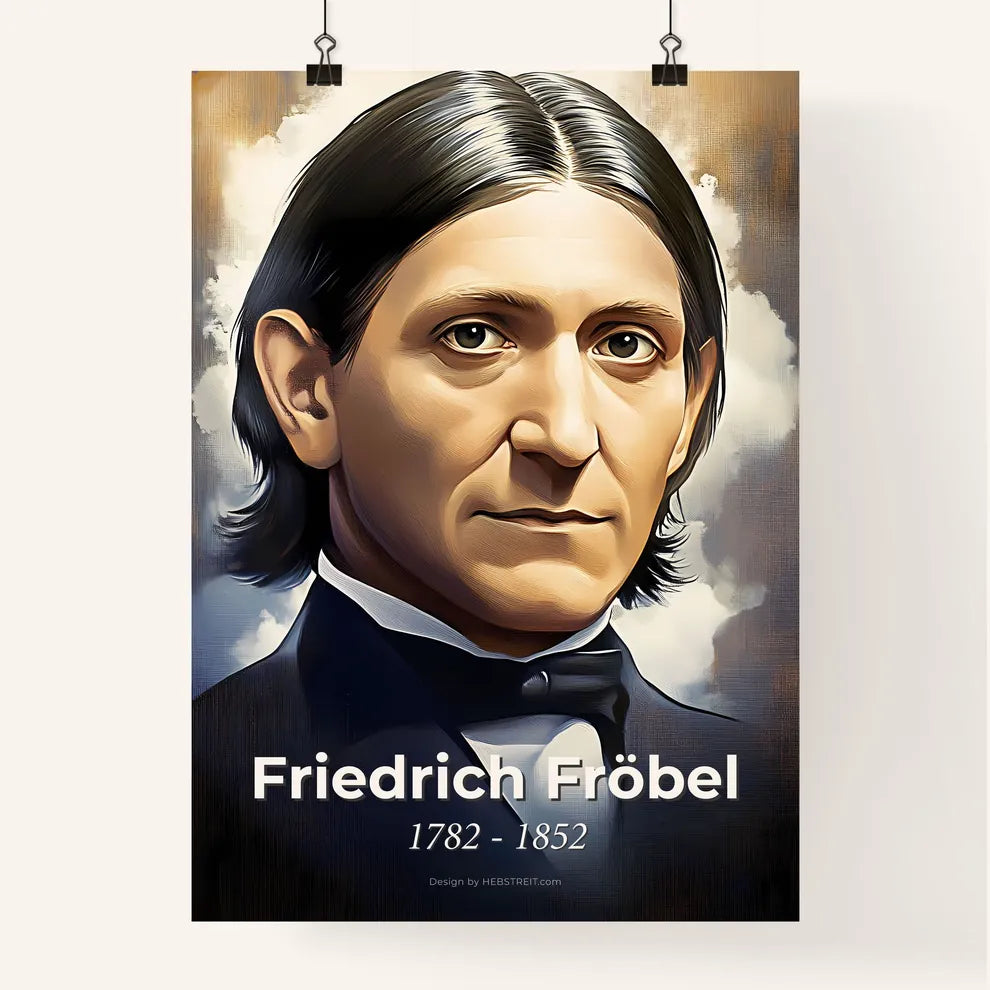 Portrait of Friedrich Fröbel Poster