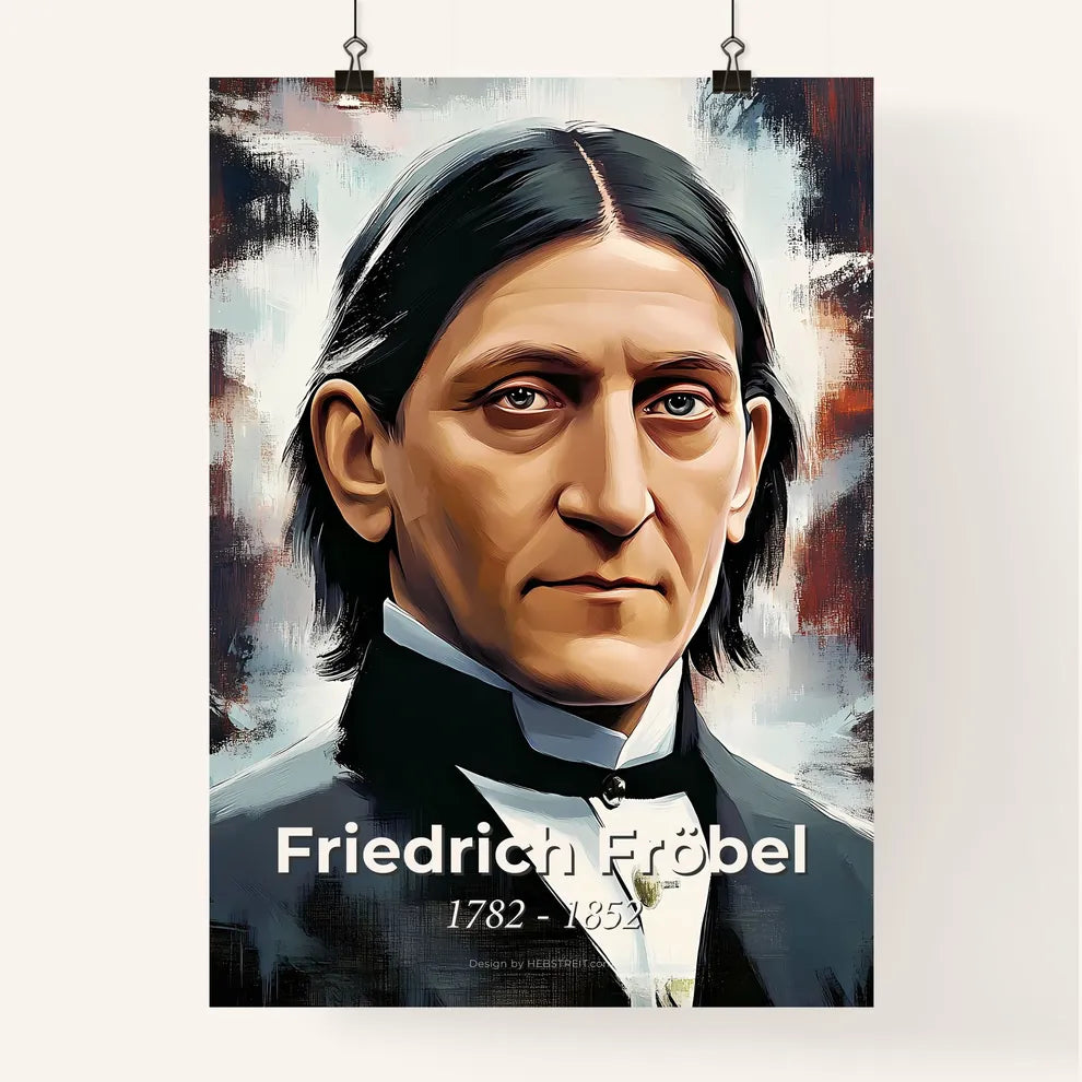Portrait of Friedrich Fröbel Poster