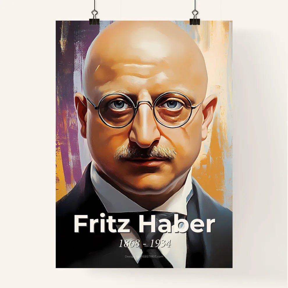 Portrait of Fritz Haber Poster