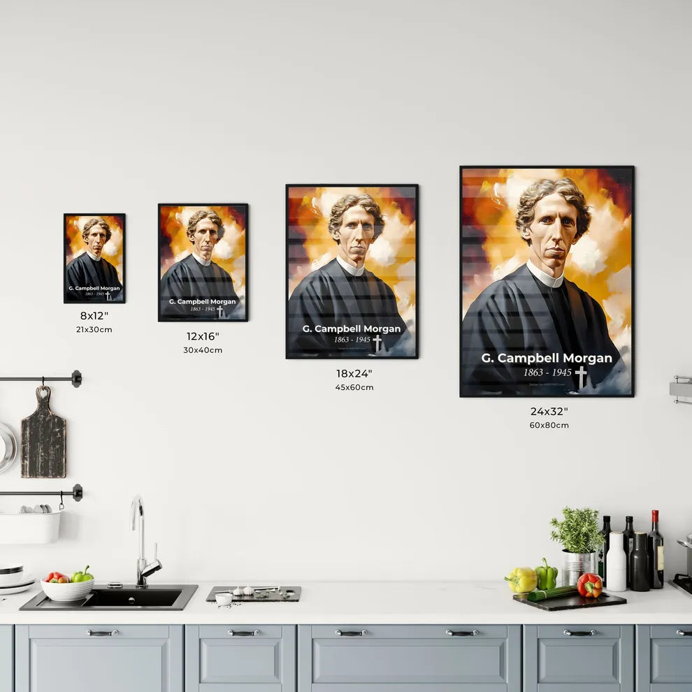 Portrait of G. Campbell Morgan Size Chart