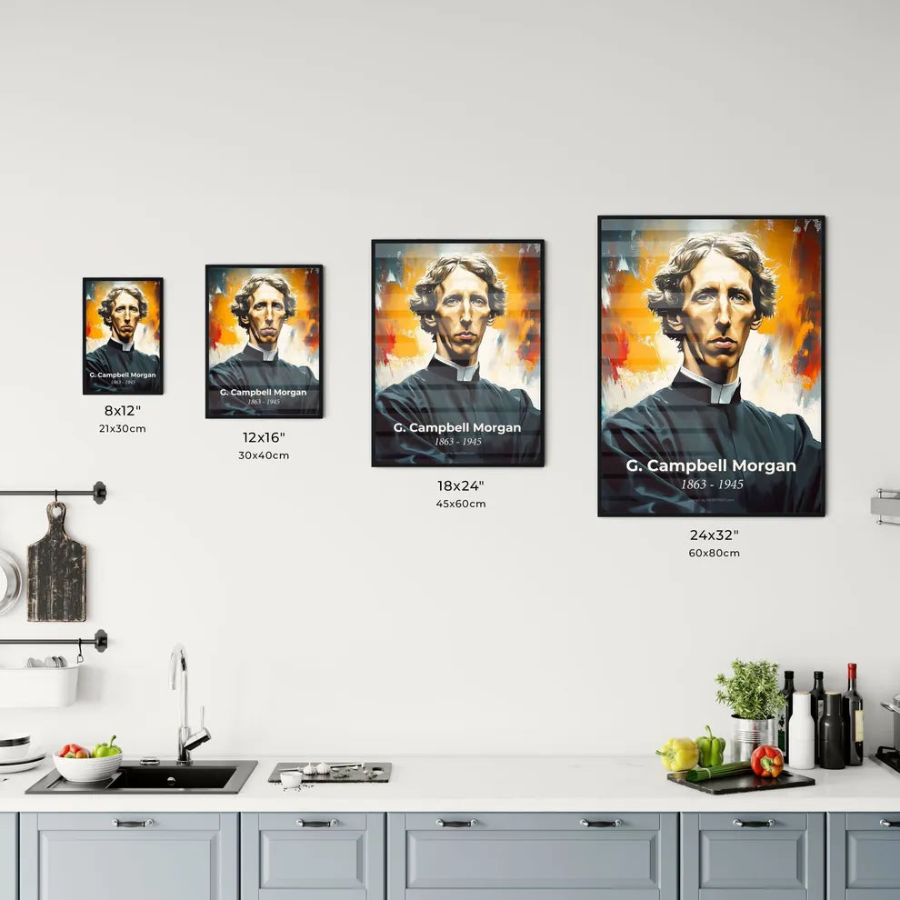 Portrait of G. Campbell Morgan Size Chart