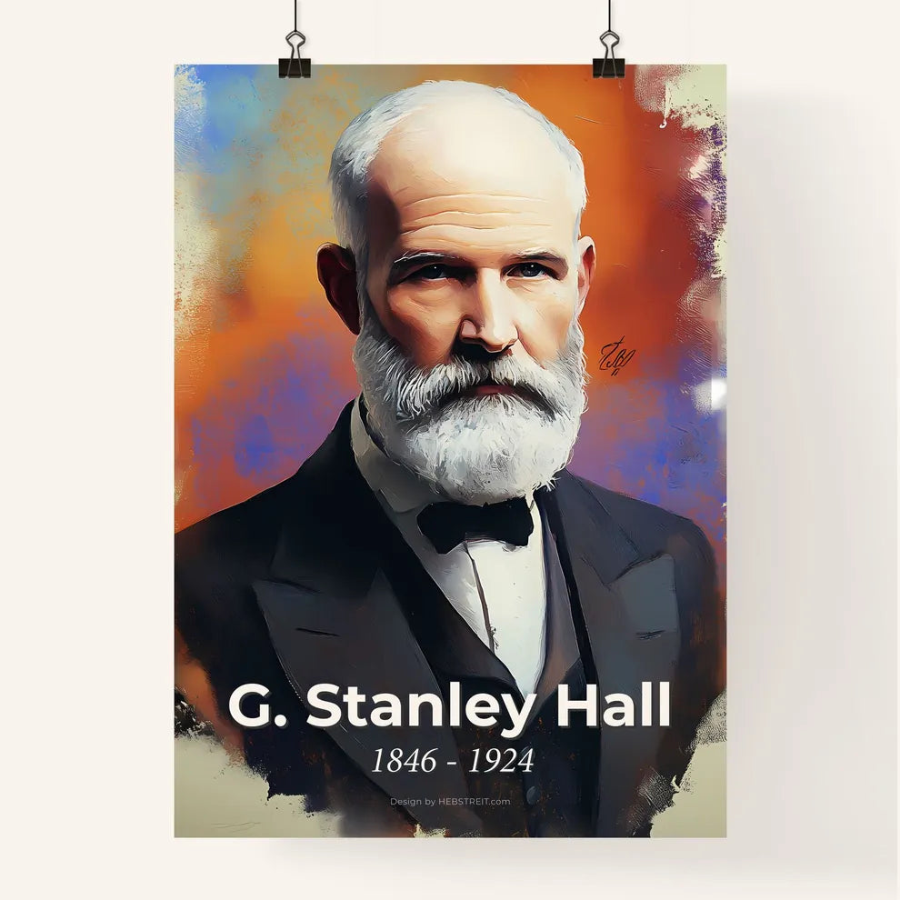 Portrait of G. Stanley Hall Poster