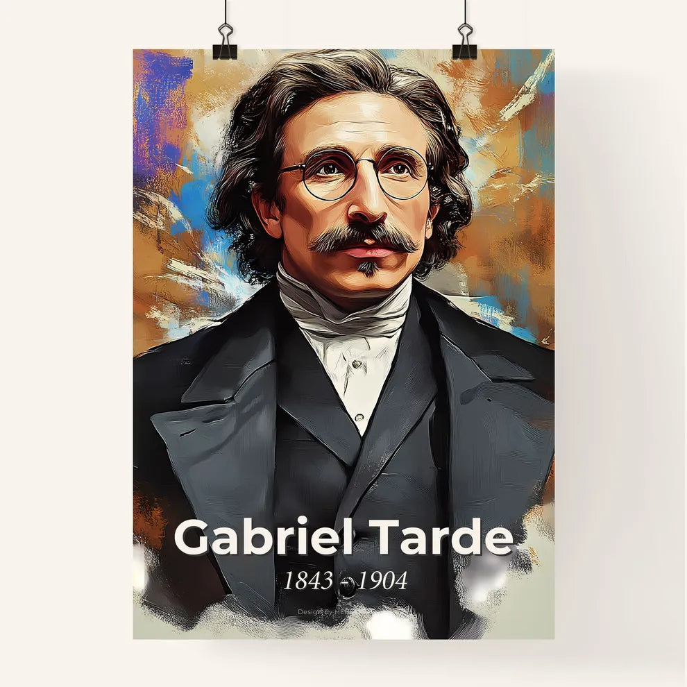 Portrait of Gabriel Tarde Poster