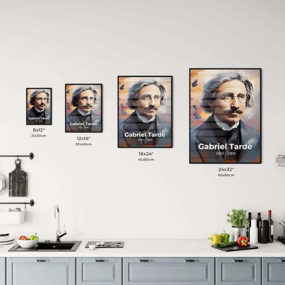 Portrait of Gabriel Tarde Size Chart