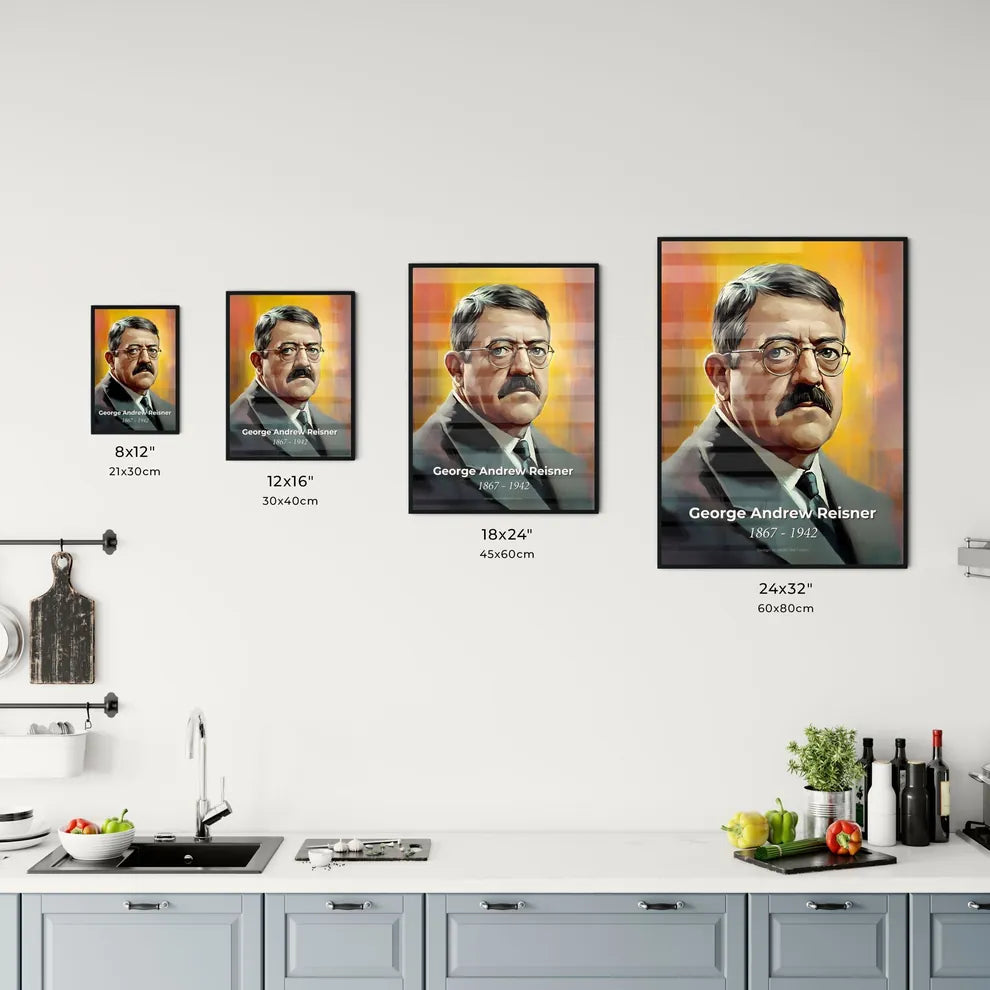 Portrait of George Andrew Reisner Size Chart