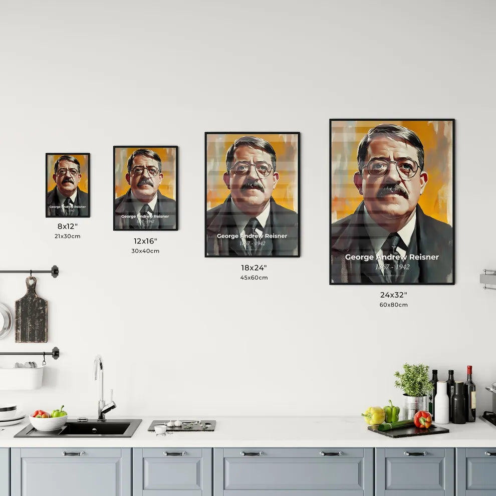 Portrait of George Andrew Reisner Size Chart