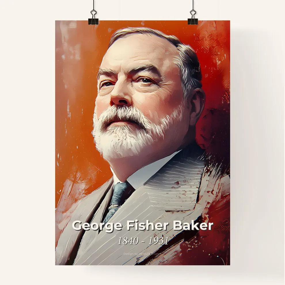 Portrait of George Fisher Baker Poster