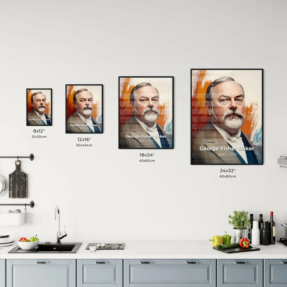 Portrait of George Fisher Baker Size Chart