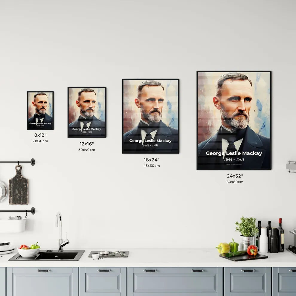 Portrait of George Leslie Mackay Size Chart