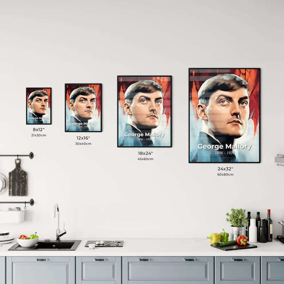 Portrait of George Mallory Size Chart